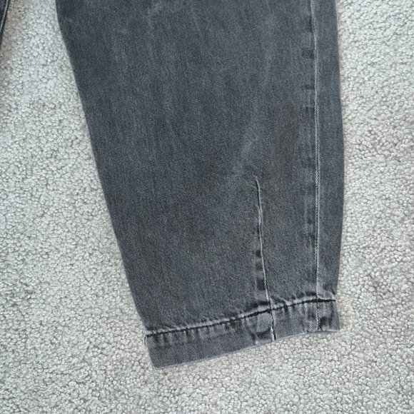 & DENIM for H&M BALLOON FIT BARREL ULTRA HIGH WAIST FADED BLACK JEANS - EUC - 4 - Picture 4 of 9